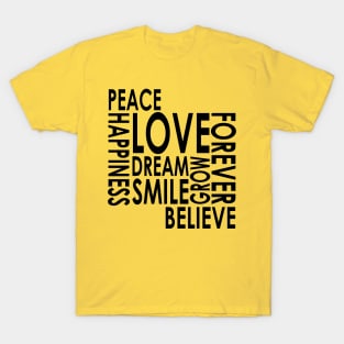 Peace Love Happiness T-Shirt